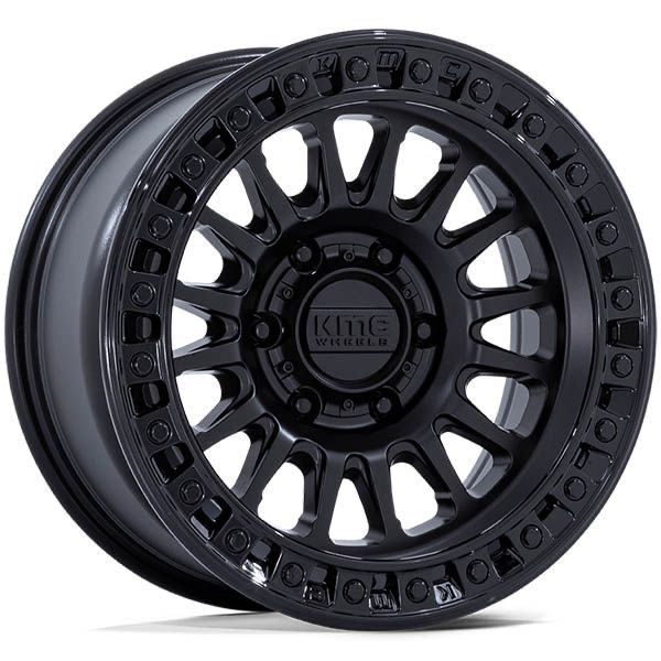 KMC IMS KM552 Matte Black with Gloss Black Lip