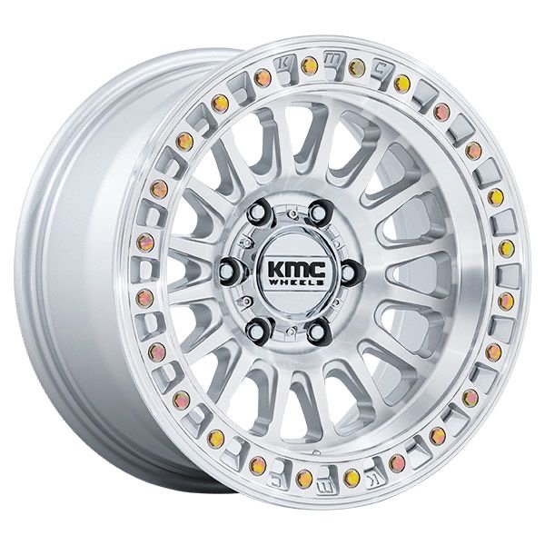 KMC IMS KM552 GLOSS SILVER MACHINED FACE