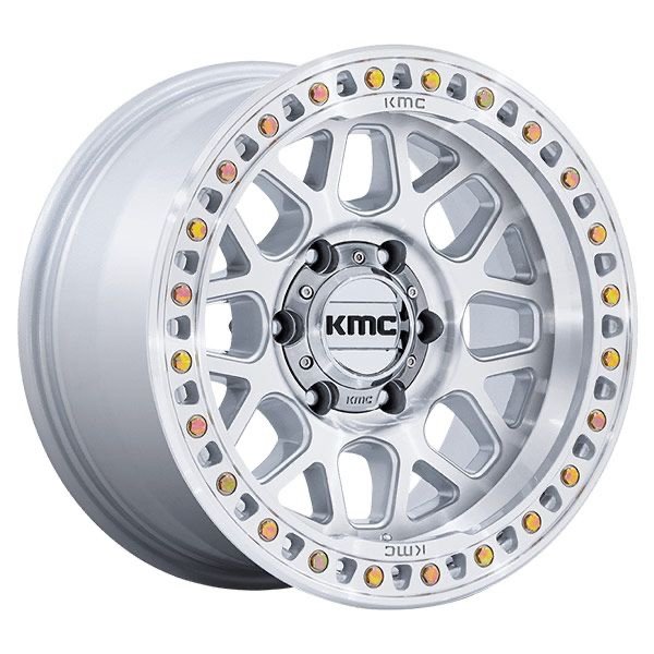 KMC GRS KM549 GLOSS SILVER MACHINED