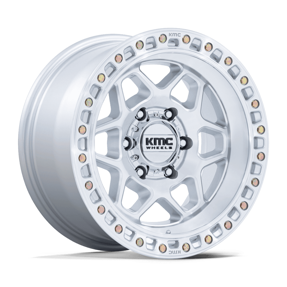 KMC TORX KM553 GLOSS SILVER W/ MACHINED FACE