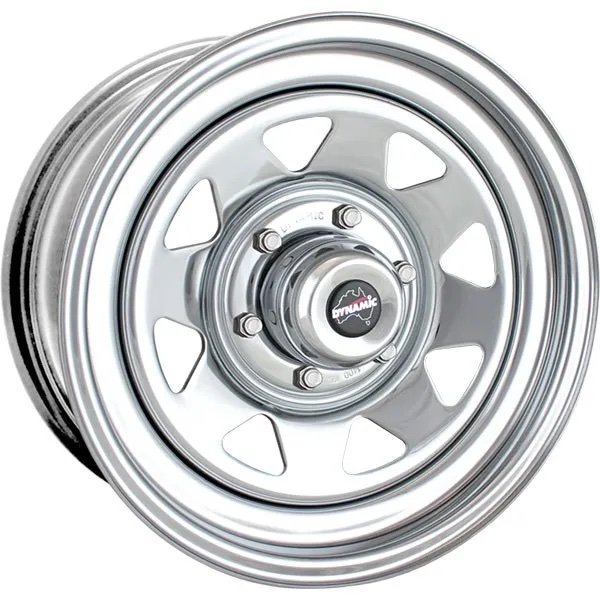 STEEL RIM 16X8 6/139.7 P20 offset Chrome ( cap not included) DYNAMIC BRAND